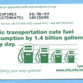 2008 Green MetroCard - Public Transportation Cuts Fuel Consumption